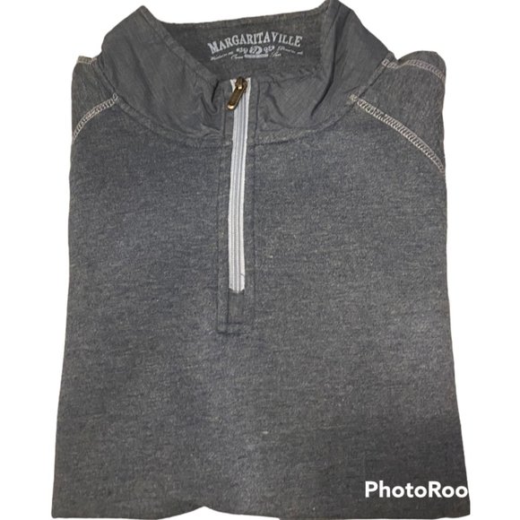 Men's Margaritaville Quarter-Zip Pullover, Large - Picture 1 of 6